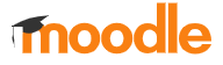 Logo da plataforma Moodle com link de acesso incorporado